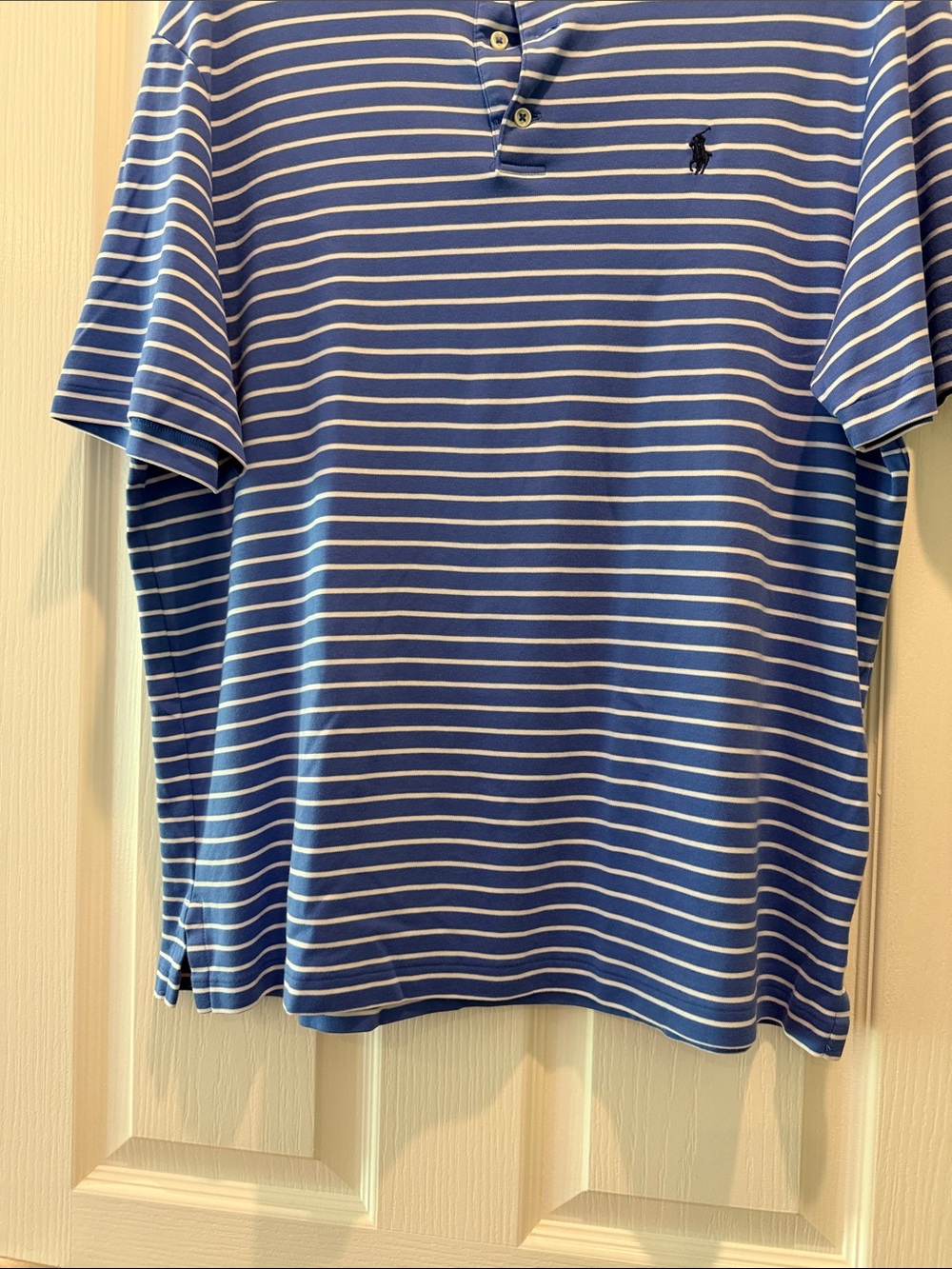 Polo by Ralph Lauren Royal Blue & White Striped Polo - Picture 5 of 11